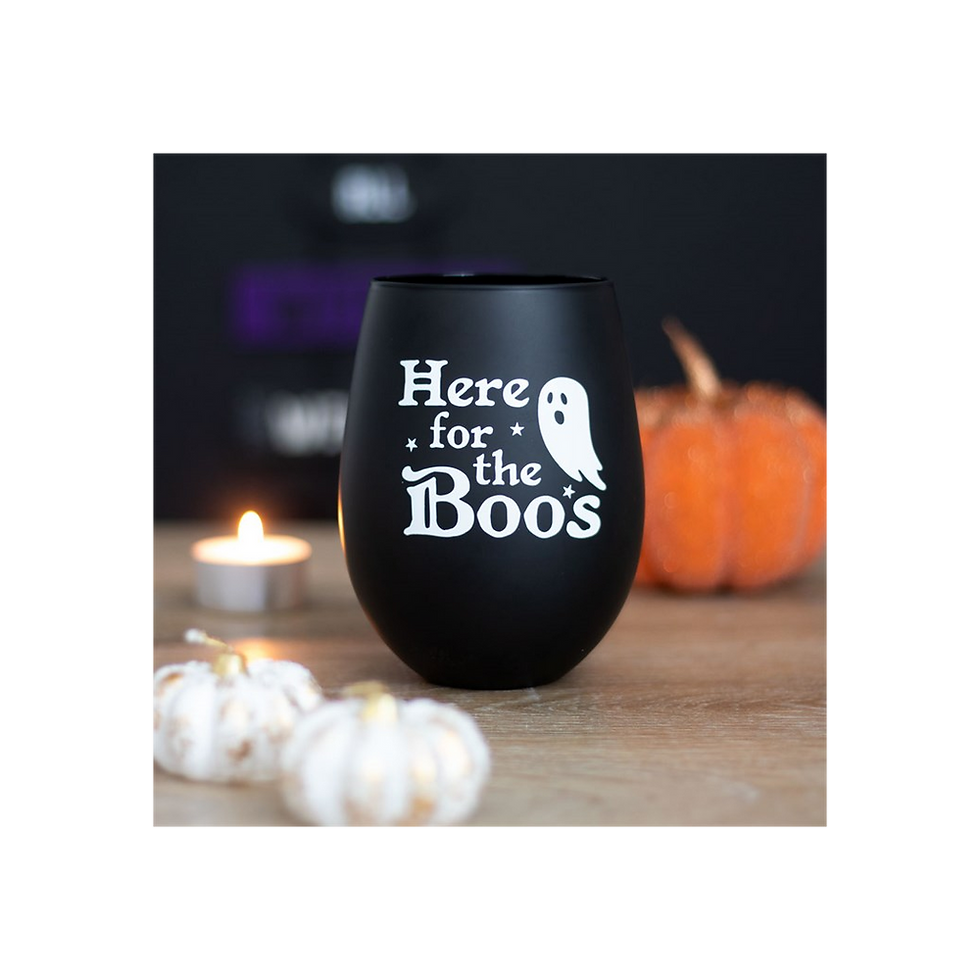Thumbnail: Here For The Boos Stemless Glass