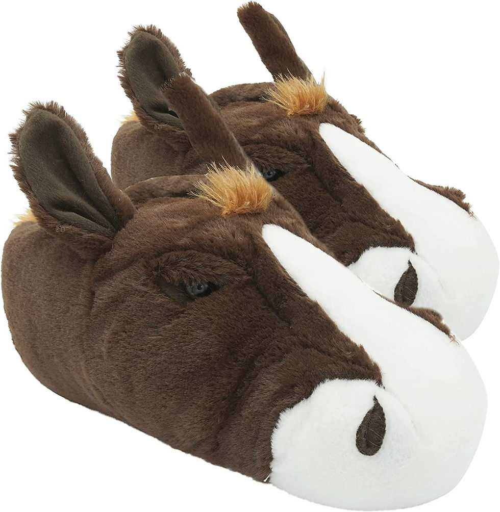 Thumbnail: Luxury 3D Novelty Mens or Boys Comfy Animal Character Slippers