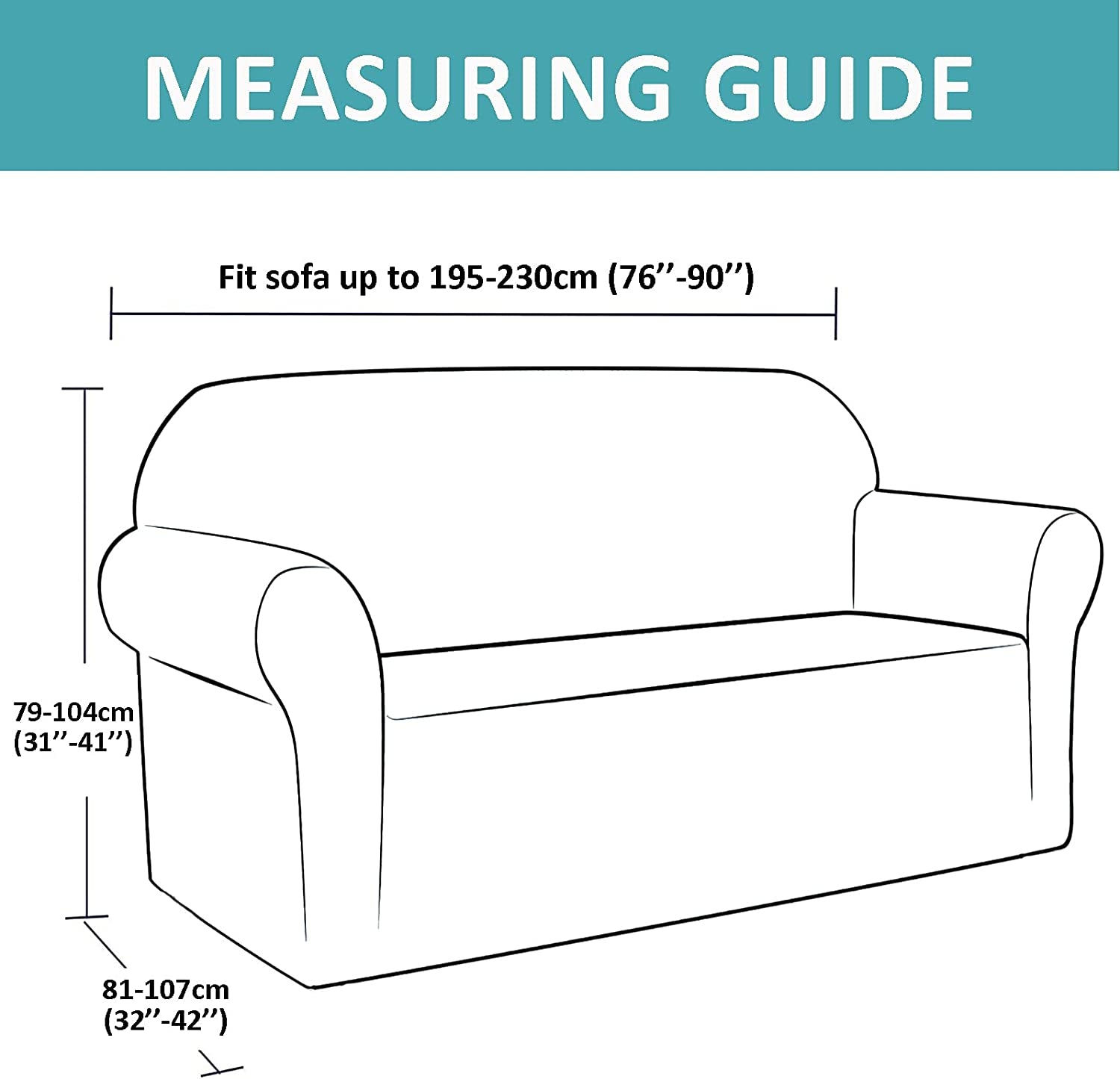Thick Velvet Sofa Covers 1 2 3 4 Seater High Stretch Non-Slip Couch Cover Elasti