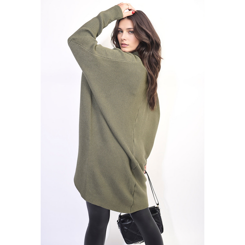 Thumbnail: Oversized Satin Ruffle Shirt Dress