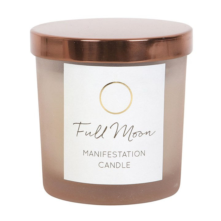 Thumbnail: Full Moon Eucalyptus Manifestation Candle with Tiger's Eye