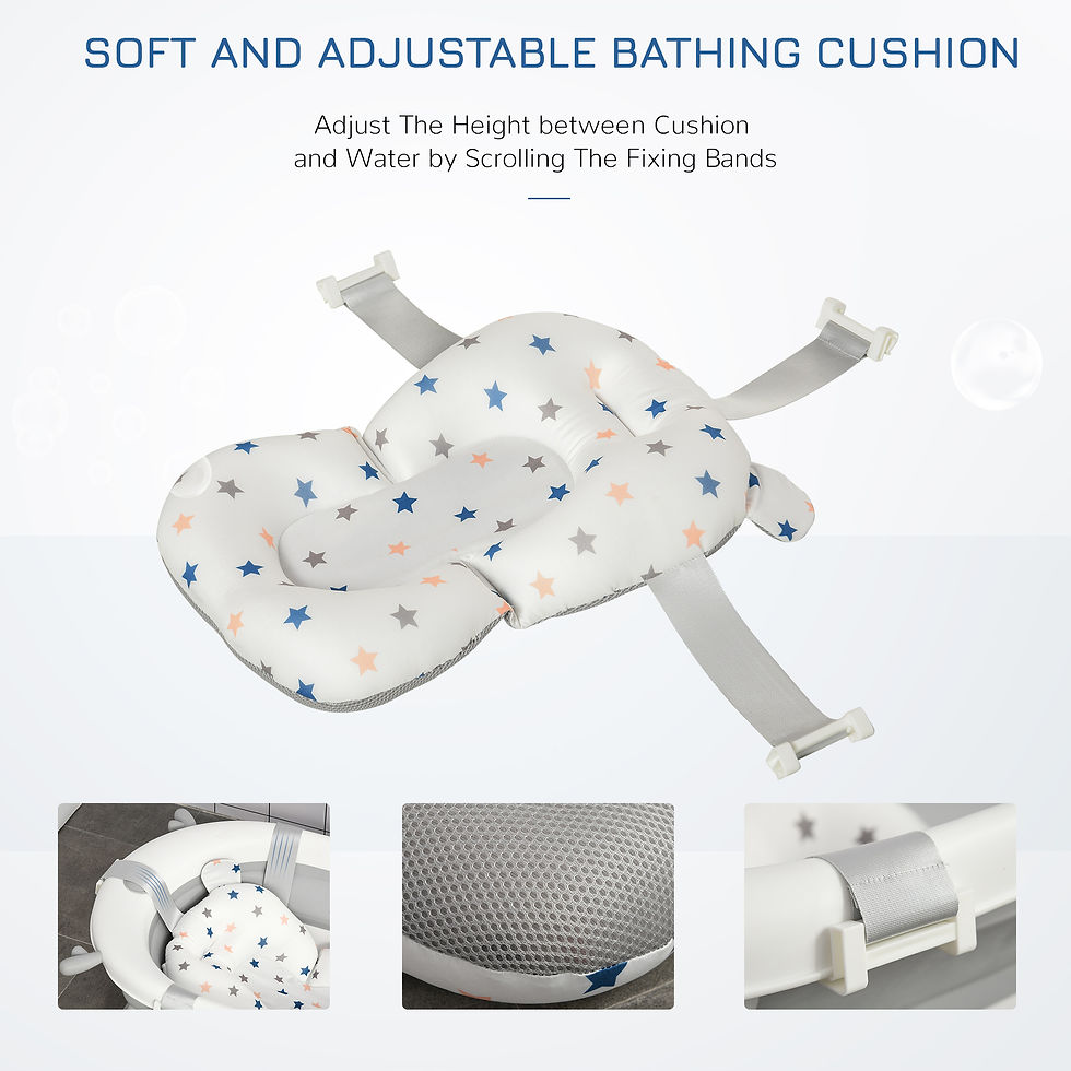 Thumbnail: Foldable Baby Bath Tub Ergonomic with Temperature-Induced Water Plug