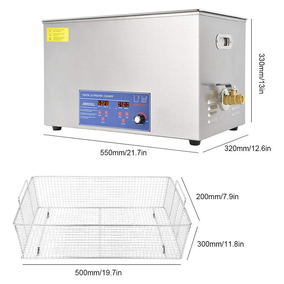 Thumbnail: 30L Digital Ultrasonic Cleaner,40KHz 800W Temperature Adjustable Ultrasonic Wash