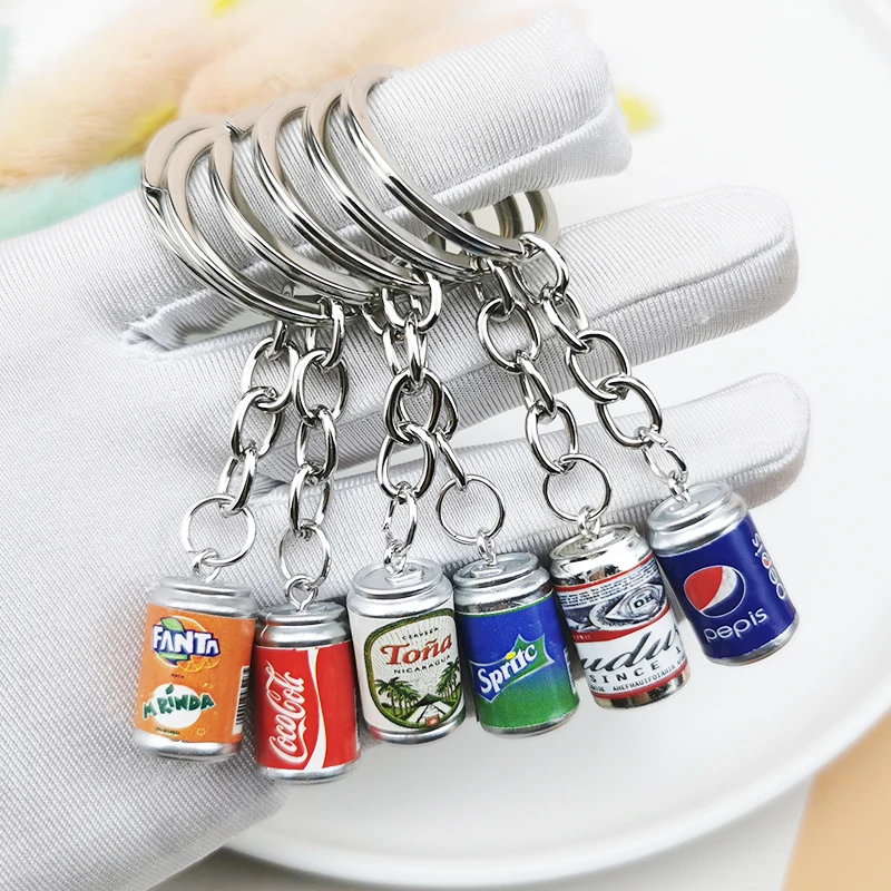 Thumbnail: 1Pc Beverage Cola Drinks Can Keychain Party  Novelty Gift