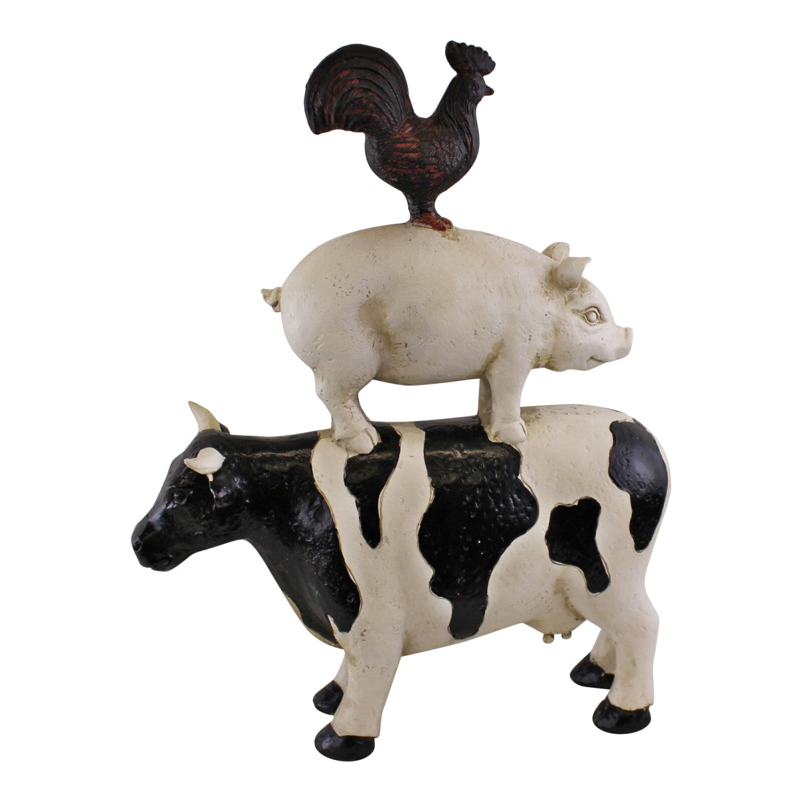 Stacked Farmyard Animals Ornament Shipping furniture UK