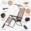 Thumbnail: Steel Frame Zero Gravity Outdoor Garden Deck Chair with Canopy
