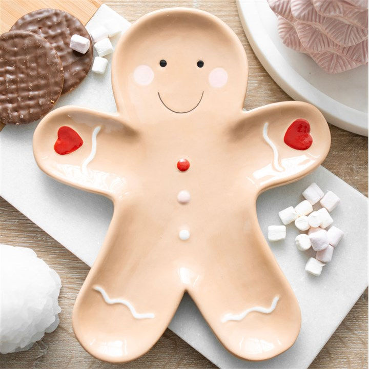 Thumbnail: Gingerbread Man Ceramic Serving Plate