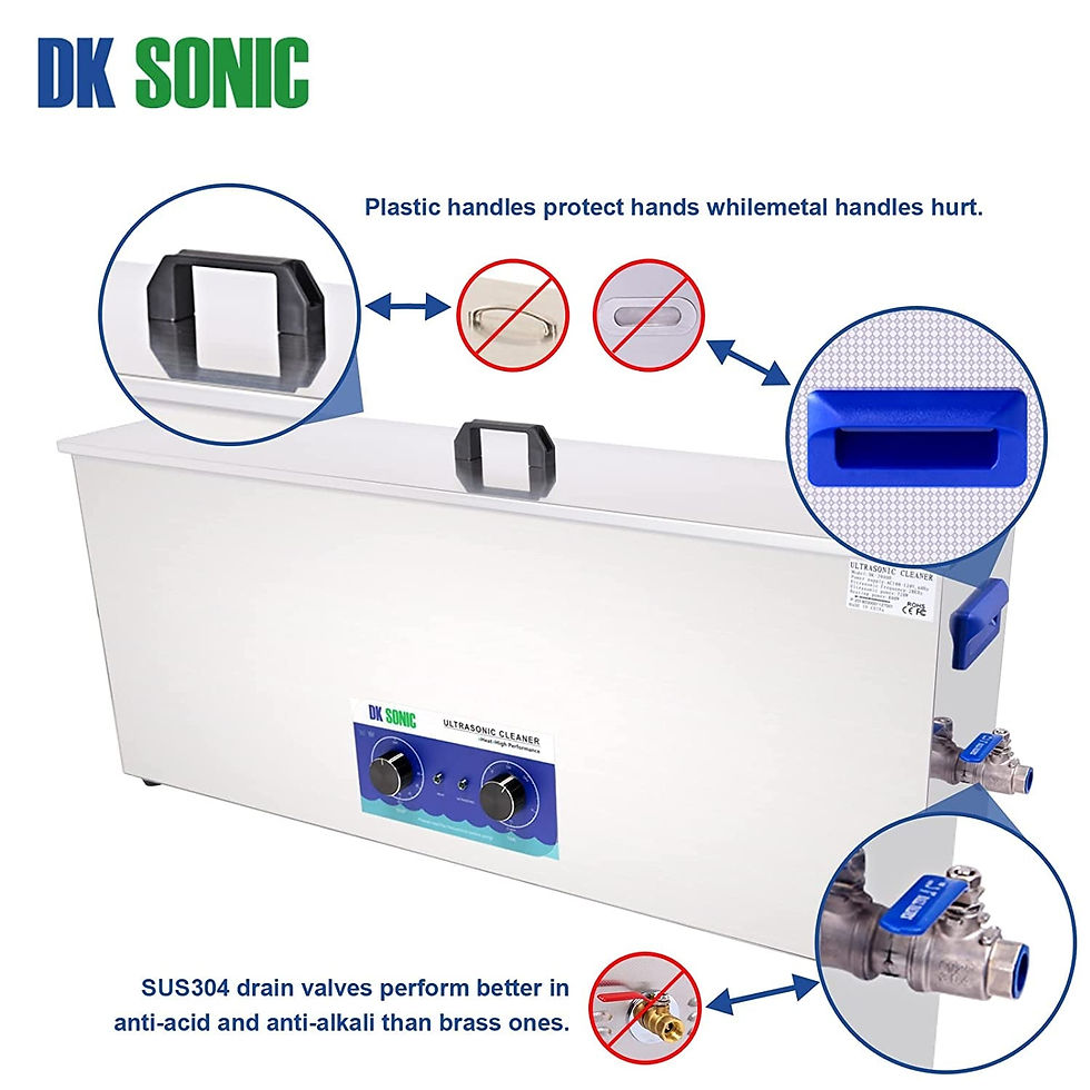 Thumbnail: 30L Ultrasonic Cleaner with Timer Basket and Stainless Steel Tank for Rifle,Guns