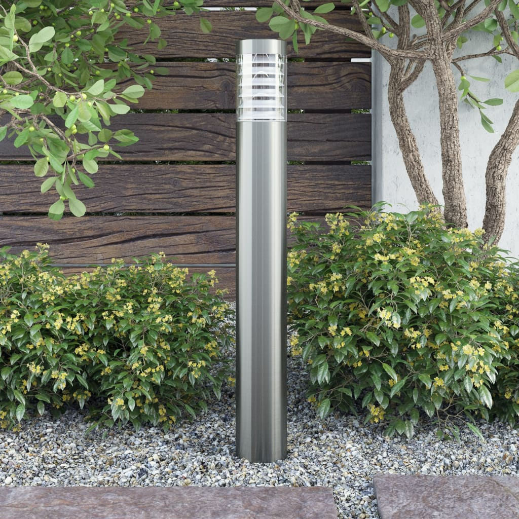 Outdoor Post Lamp, Standing Stainless Steel, Weather-Resistant Garden Light