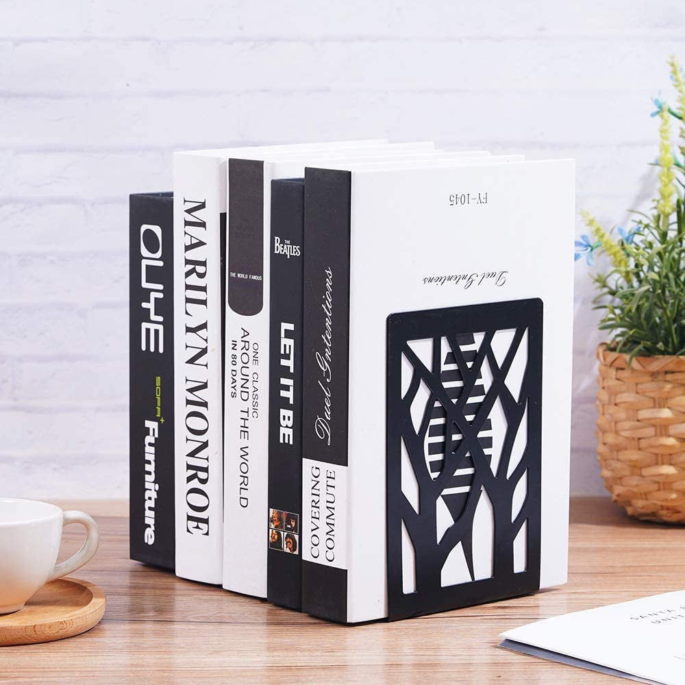 Universal Premium Non-Skid Bookends: A Heavy-Duty Solution for Your Shelves