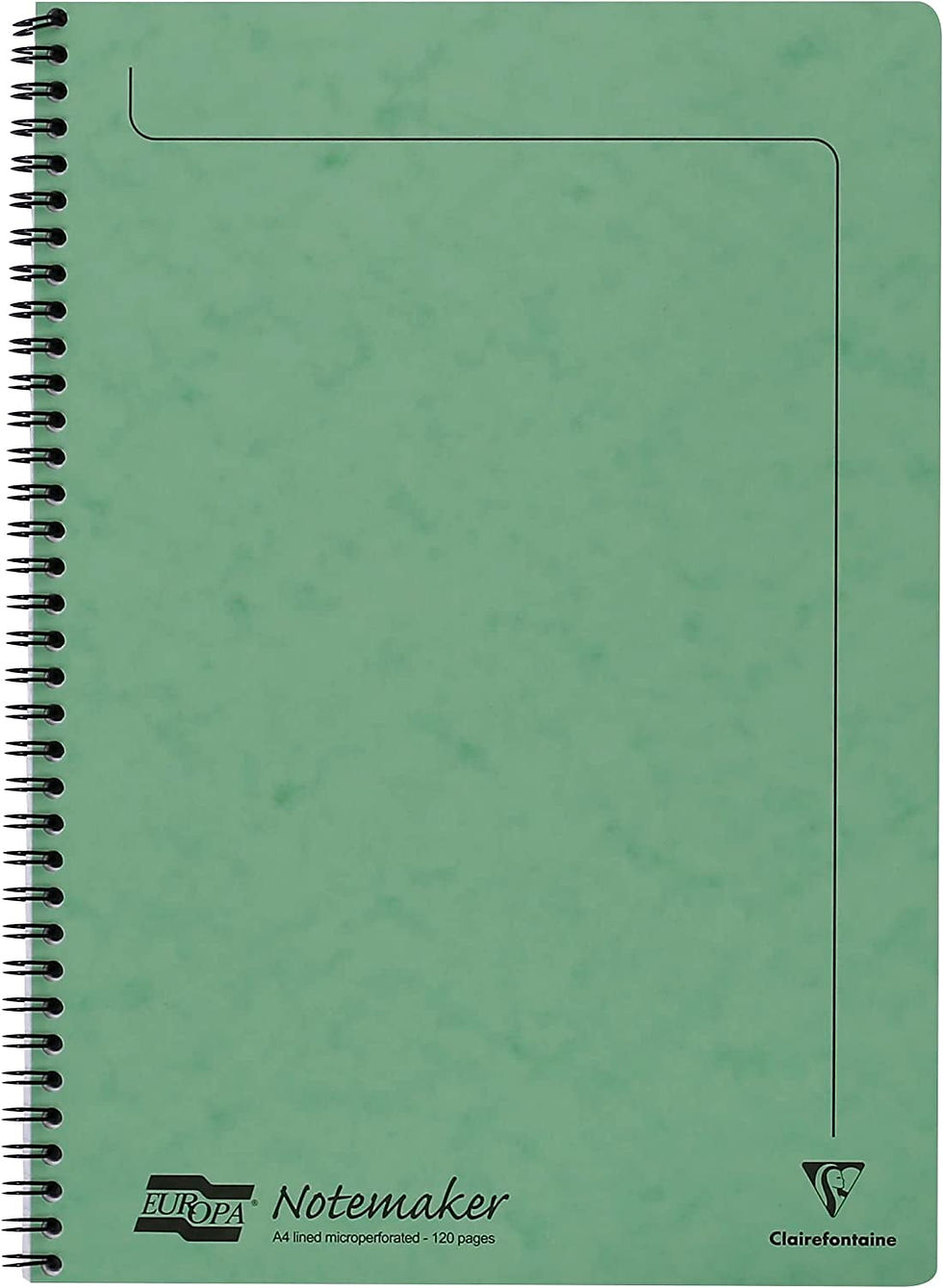 Thumbnail: Europa 120 Page Wire Ruled Notemaker - Assorted Colour (Pack of 10)