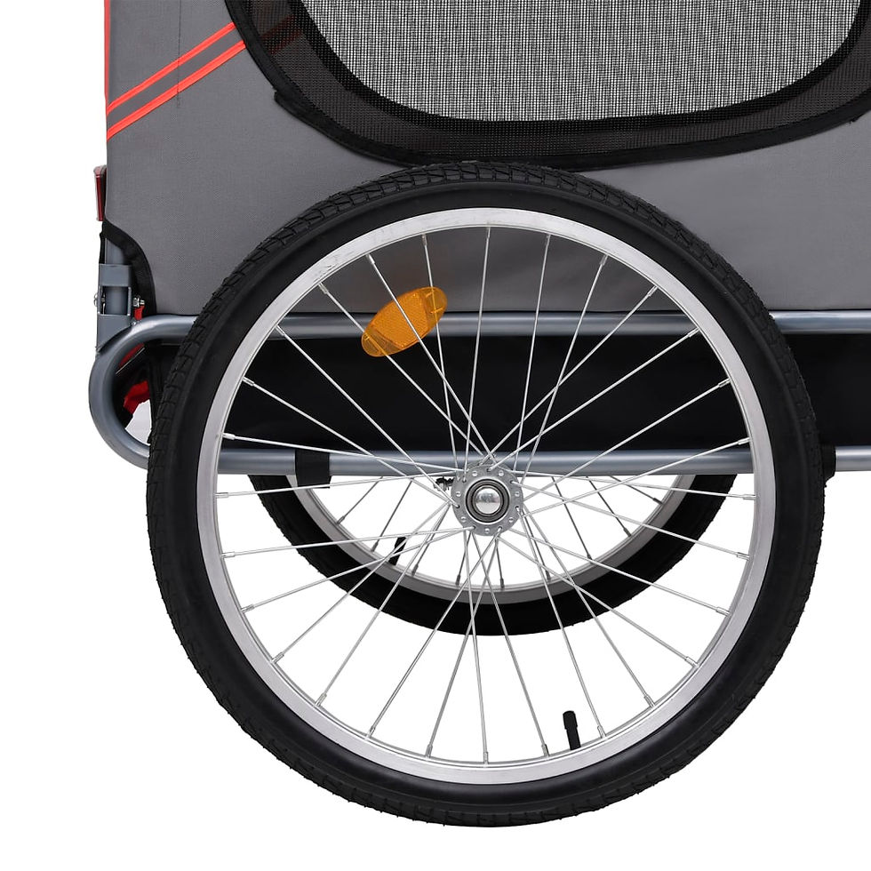 Thumbnail: Dog Bike Trailer Sturdy Steel Frame