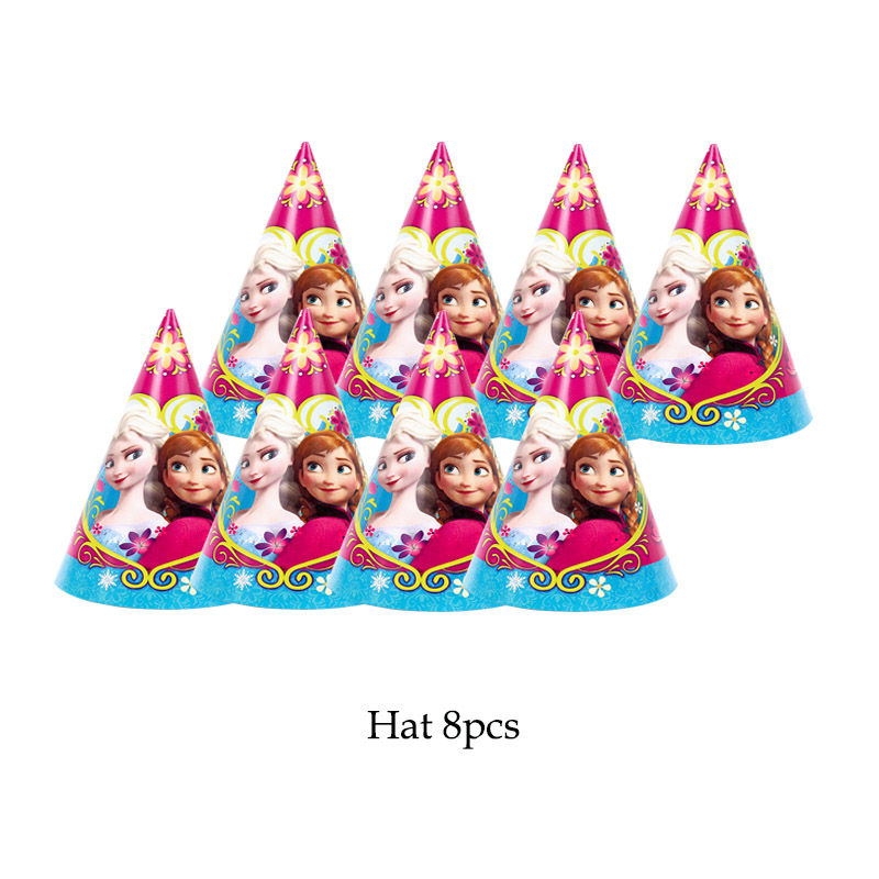 Thumbnail: Frozen Party Plates Cups Set Anna Elsa Princess Birthday Baby Shower Decor