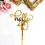 Thumbnail: Gold Acrylic Sweet 16 Birthday Hello 18 30 40 Cake Toppers Party Decoration
