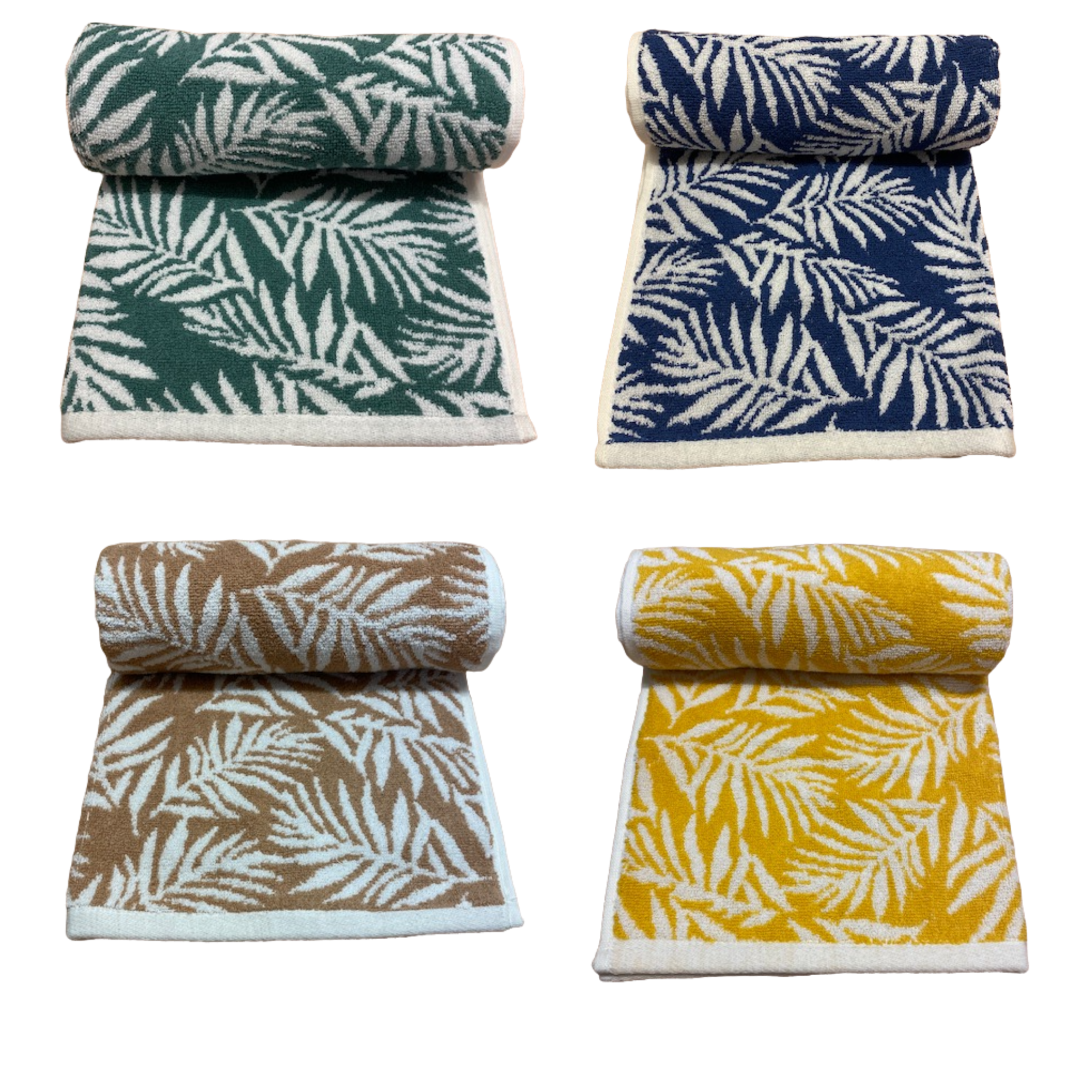 Leaf Turkish Cotton Jacquard Towel