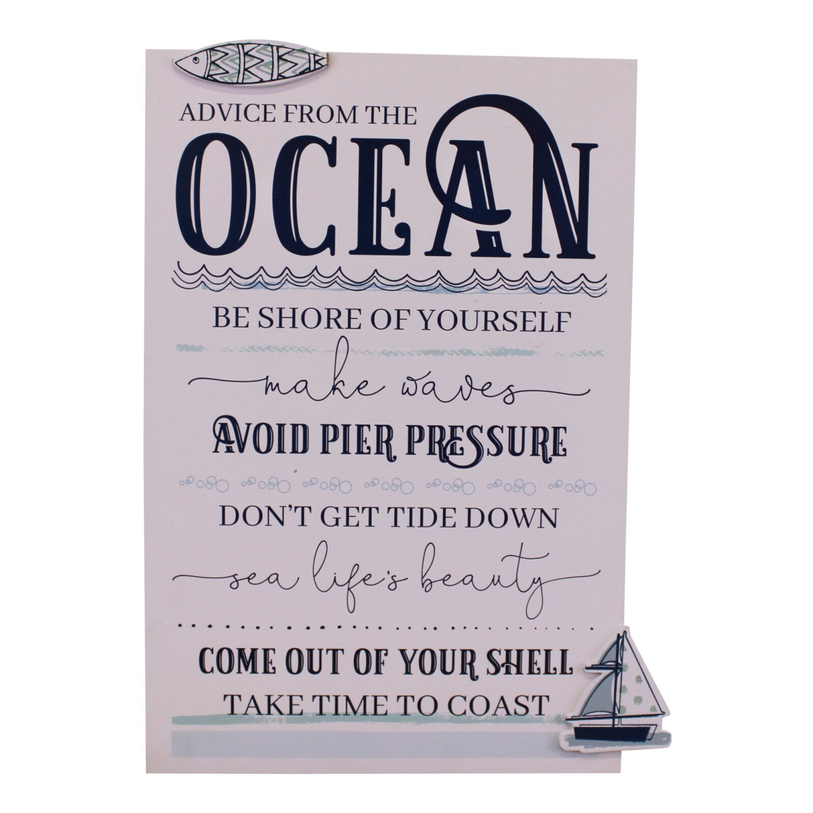 Rules Of The Ocean Wall Plaque Shipping furniture UK