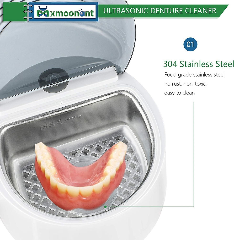 Thumbnail: Denture Bath Ultrasonic Denture Cleaning Machine Professional Type 150ML Crafted