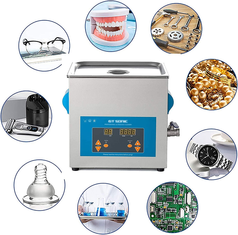 Thumbnail: Professional Ultrasonic Cleaner with Digital Timer&Heater for Jewelry Glasses Wa