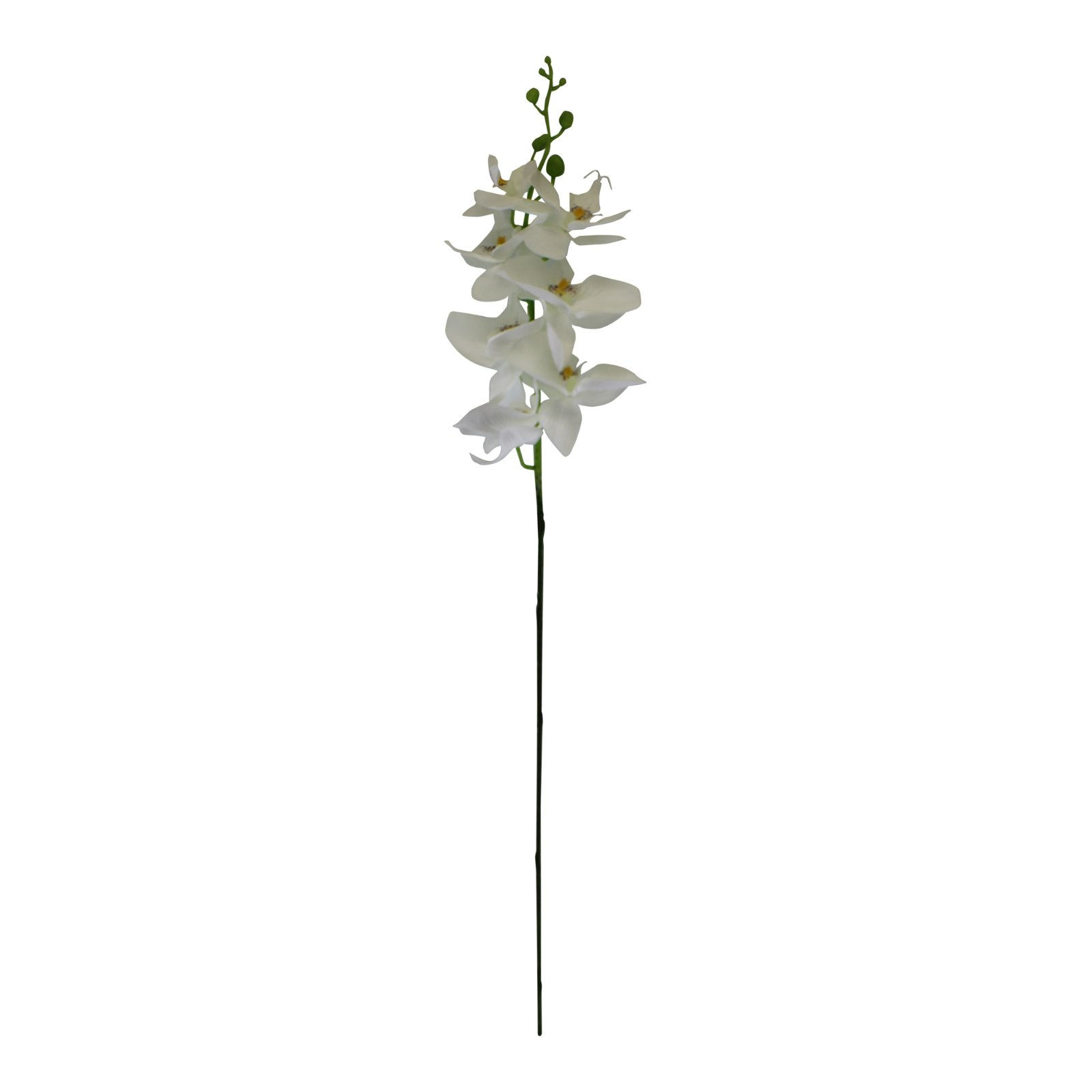 Single Orchid Spray, White Flowers, 85cm Shipping furniture UK