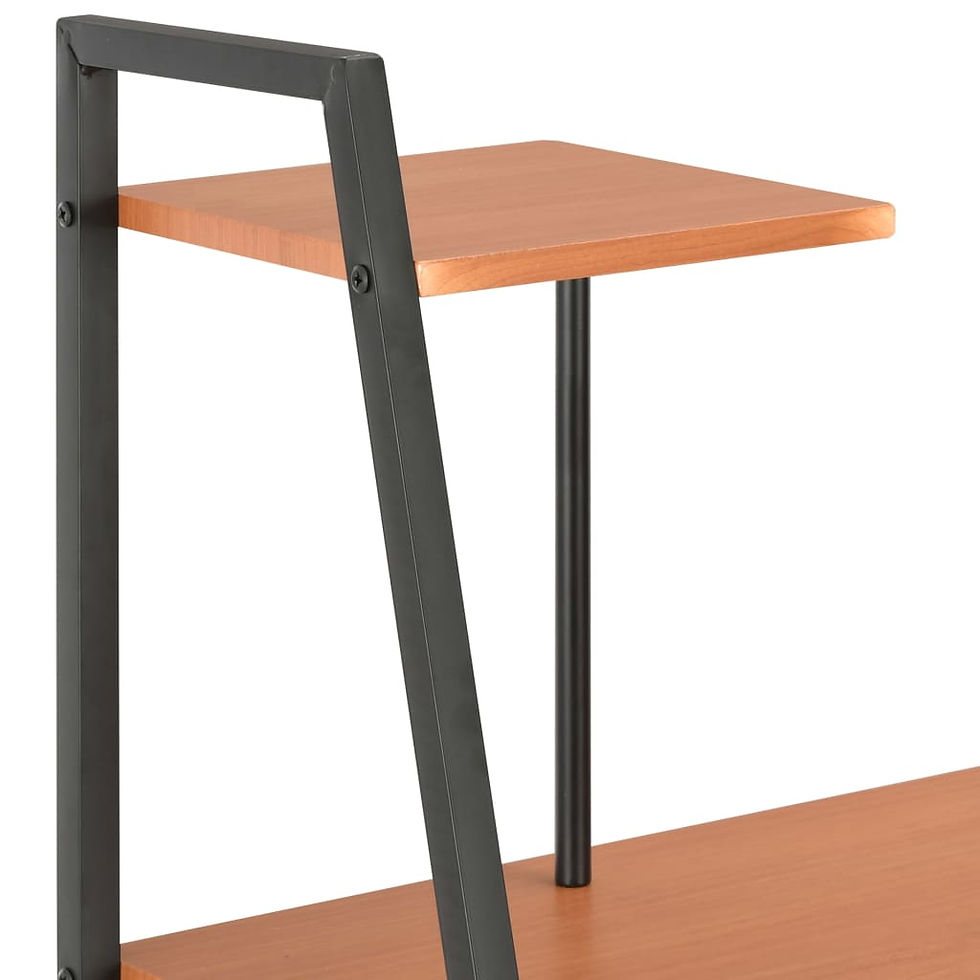 Thumbnail: Desk with Shelving Unit White 102x50x117 cm