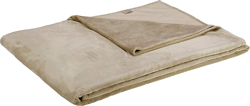Thumbnail: Basics - Cuddly blanket, made of velvety plush, 127 x 152cm - Blue-Green