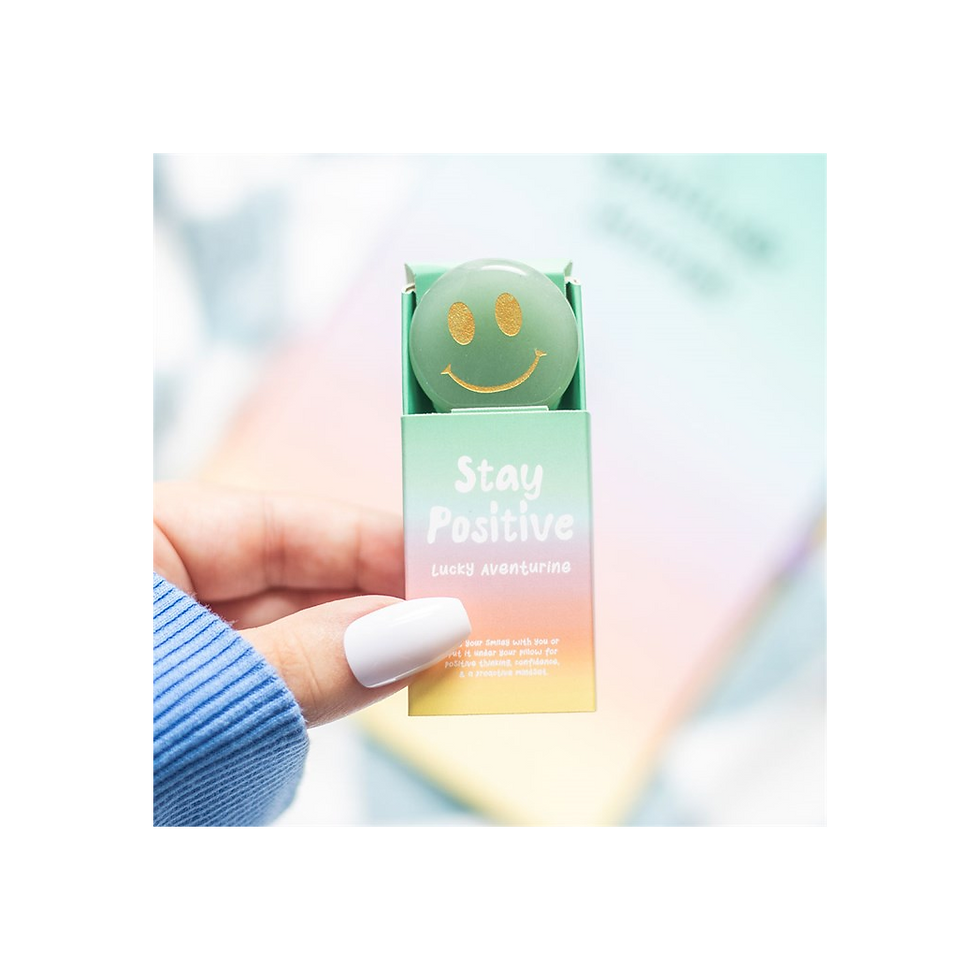 Thumbnail: Stay Positive Aventurine Happy Face Crystal
