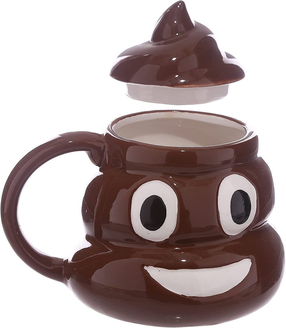 Thumbnail: Fun Collectable Ceramic Poop with Lid Emotive Mug, Mixed, 1 Count (Pack of 1)