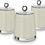 Thumbnail: 978055 Dimensions Set of 3 Round Kitchen Storage Canisters, Ivory Cream