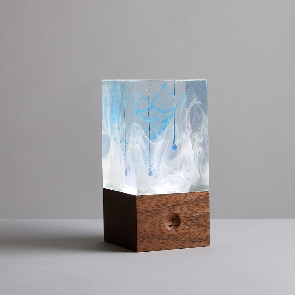 Thumbnail: Resin Table Lamp - Ice,Table lamp,gifts