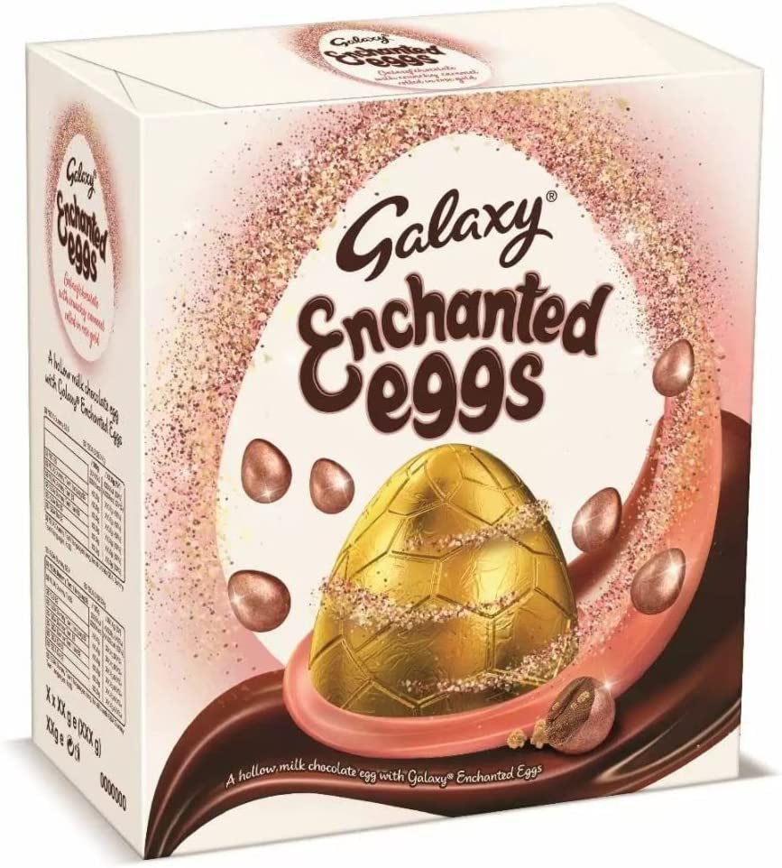 Galaxy Milk Chocolate Enchanted Eggs Large Easter Egg 206g - Perfect for Easter