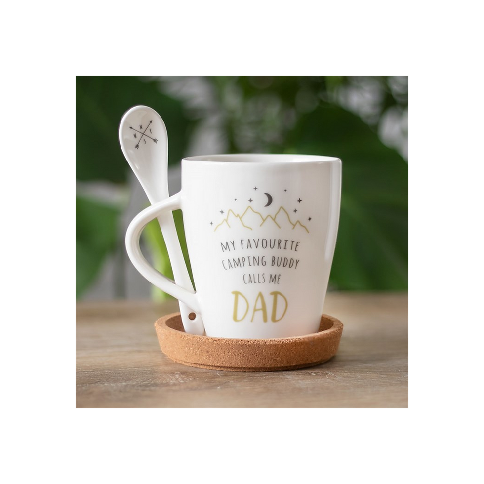 Thumbnail: Dad Camping Buddy Mug and Spoon Set