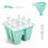 Thumbnail: Vinsani Ice Lolly Mould Silicone 6 Cavity Popsicle Mould