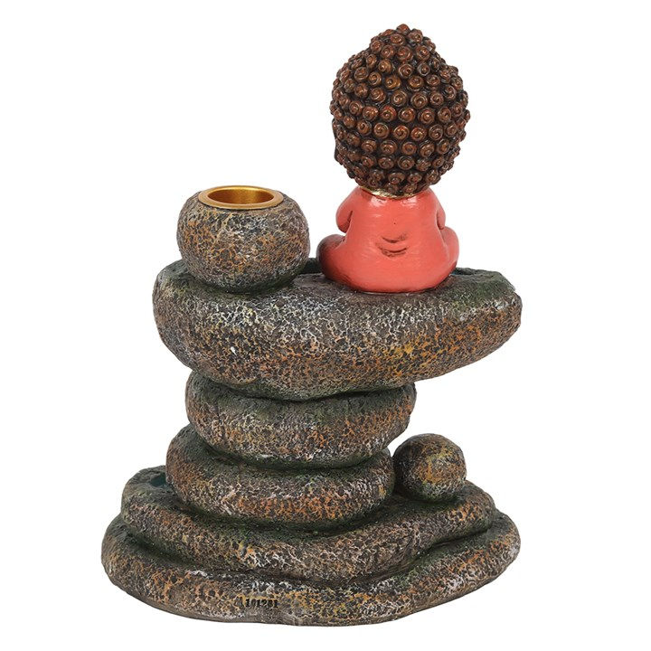 Thumbnail: Red Buddha and Rock Pond Backflow Incense Burner