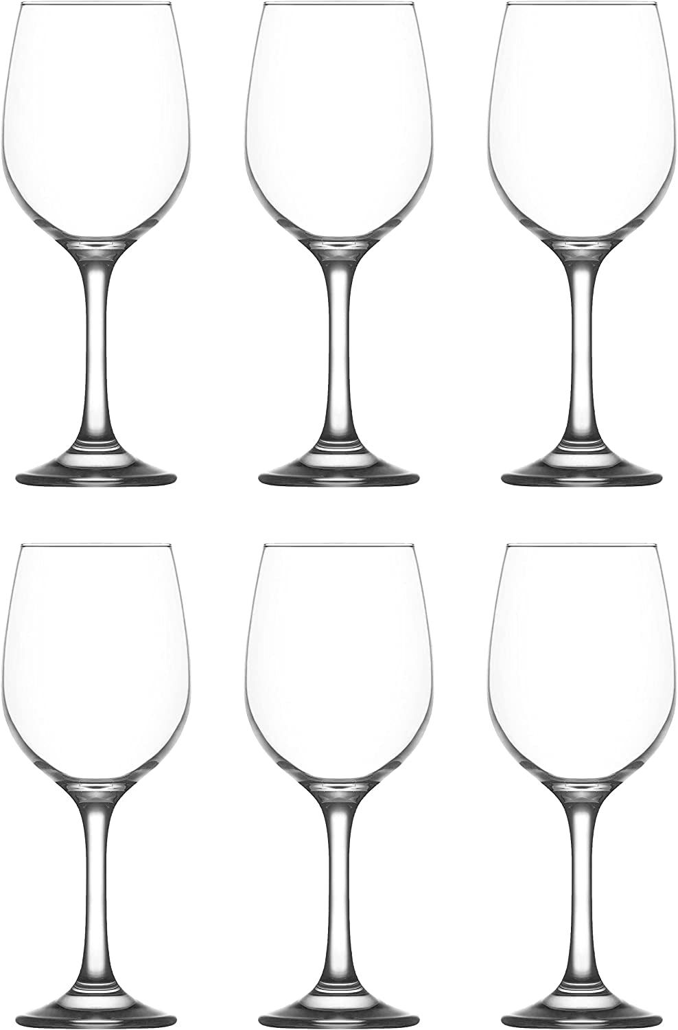 Extra Large Red Wine Glasses. Stemware Wine Goblets. (Pack of 6) (480 cc/ml).