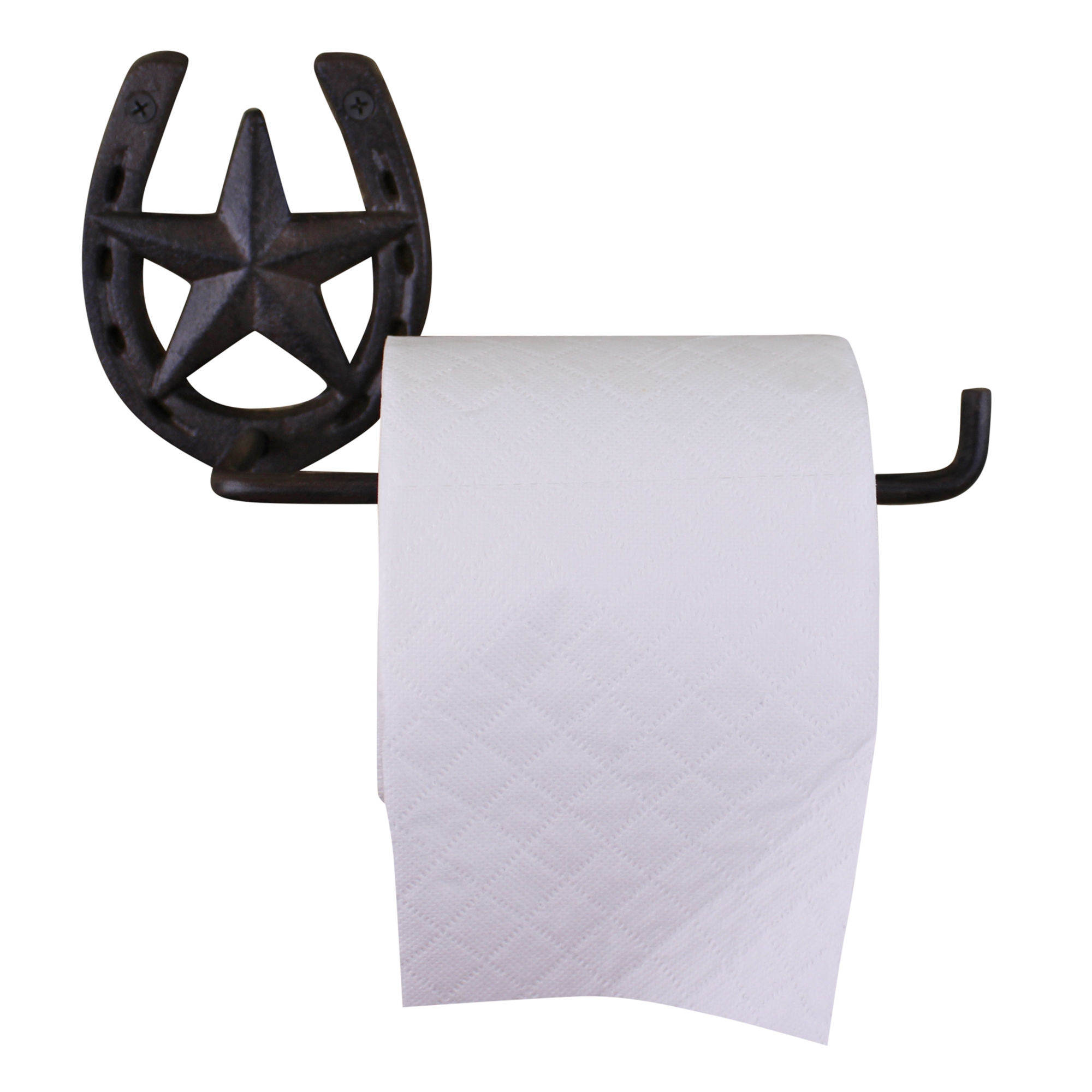 Cast Iron Rustic Toilet Roll Holder, Horseshoe Shipping furniture UK