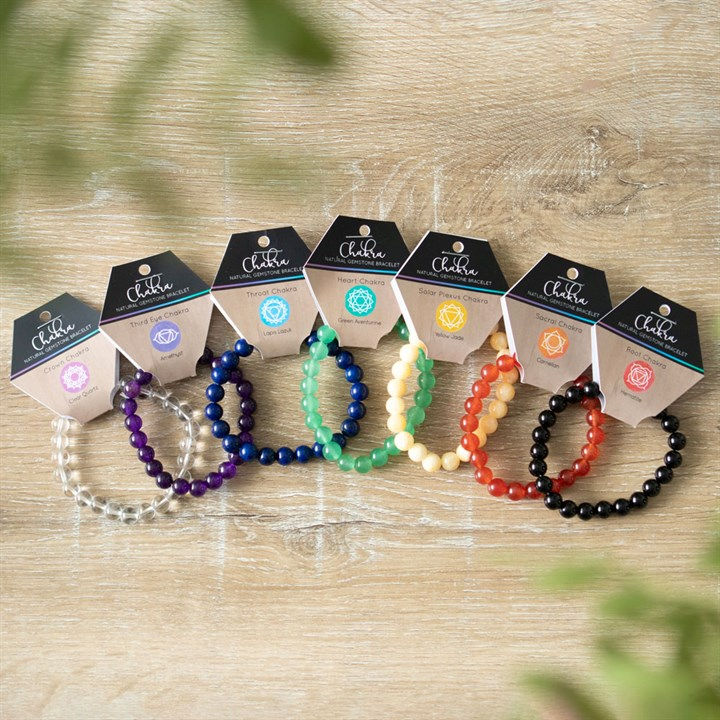 Thumbnail: Root Chakra Hematite Gemstone Bracelet
