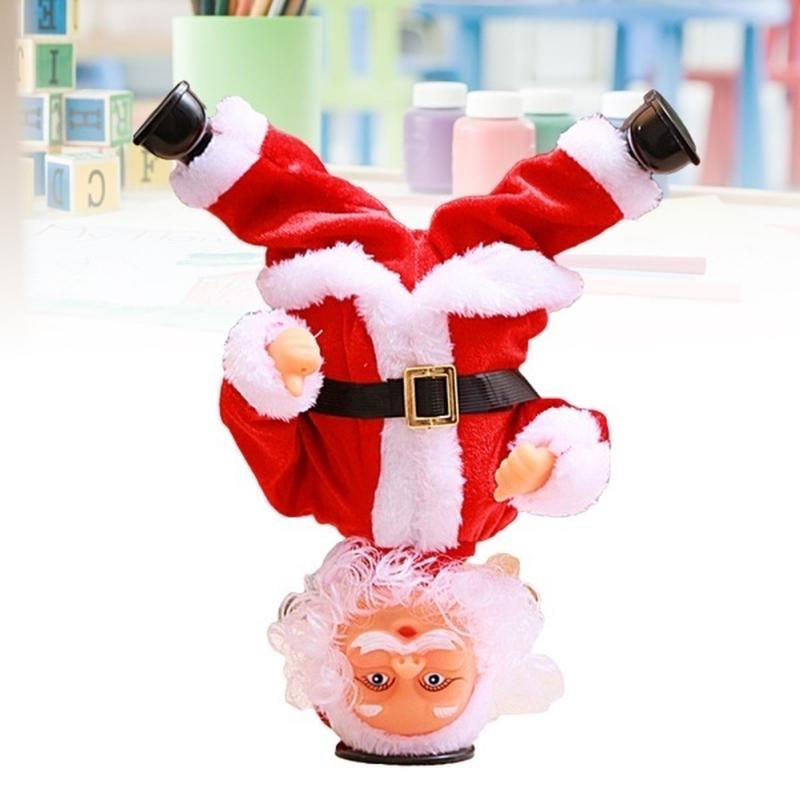 Thumbnail: 1Pc Handstand Dancing Santa Claus Electric Music Toy Christmas Gift Decoration