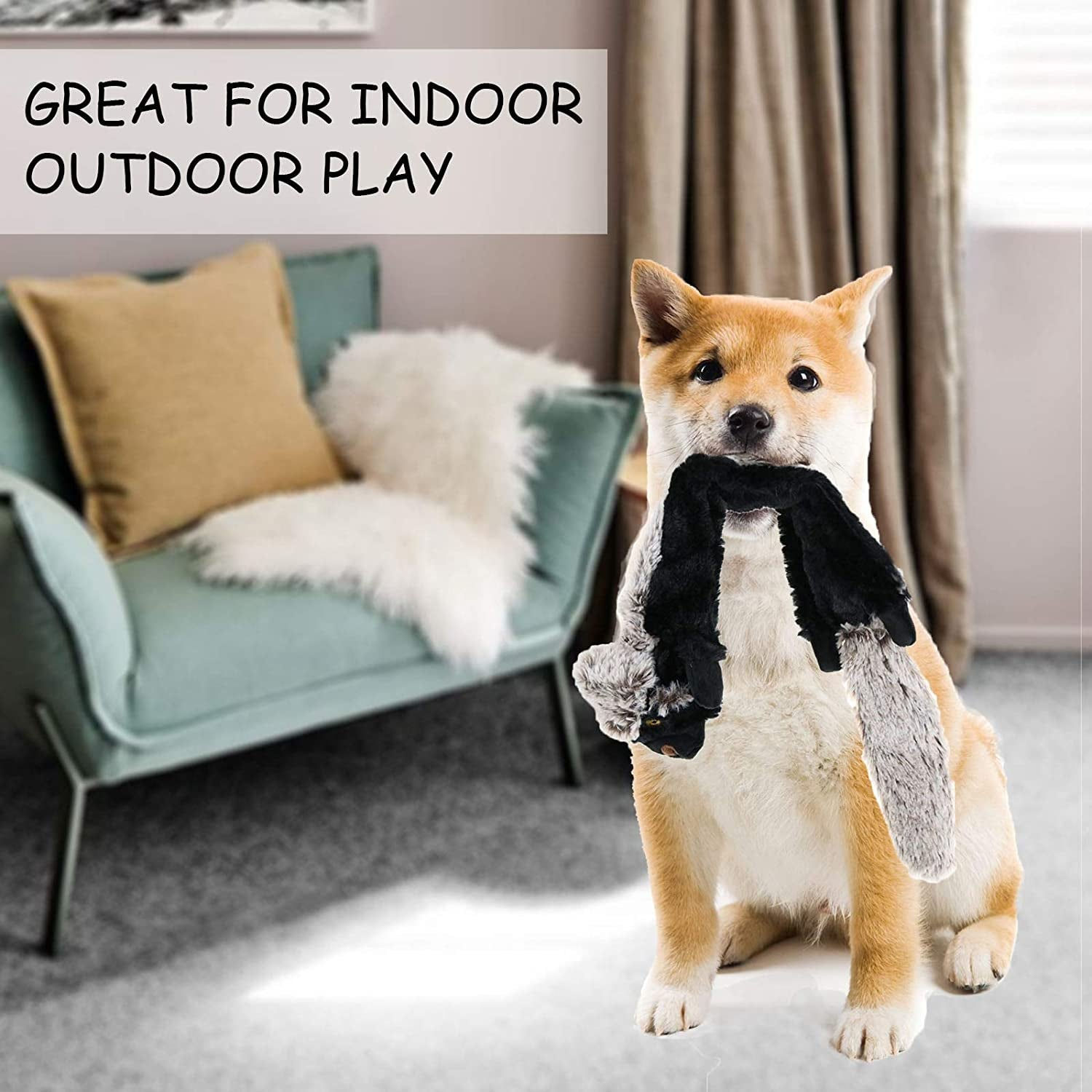 Pawsitively Squeaky Trio: Durable, No Stuffing Dog Toys