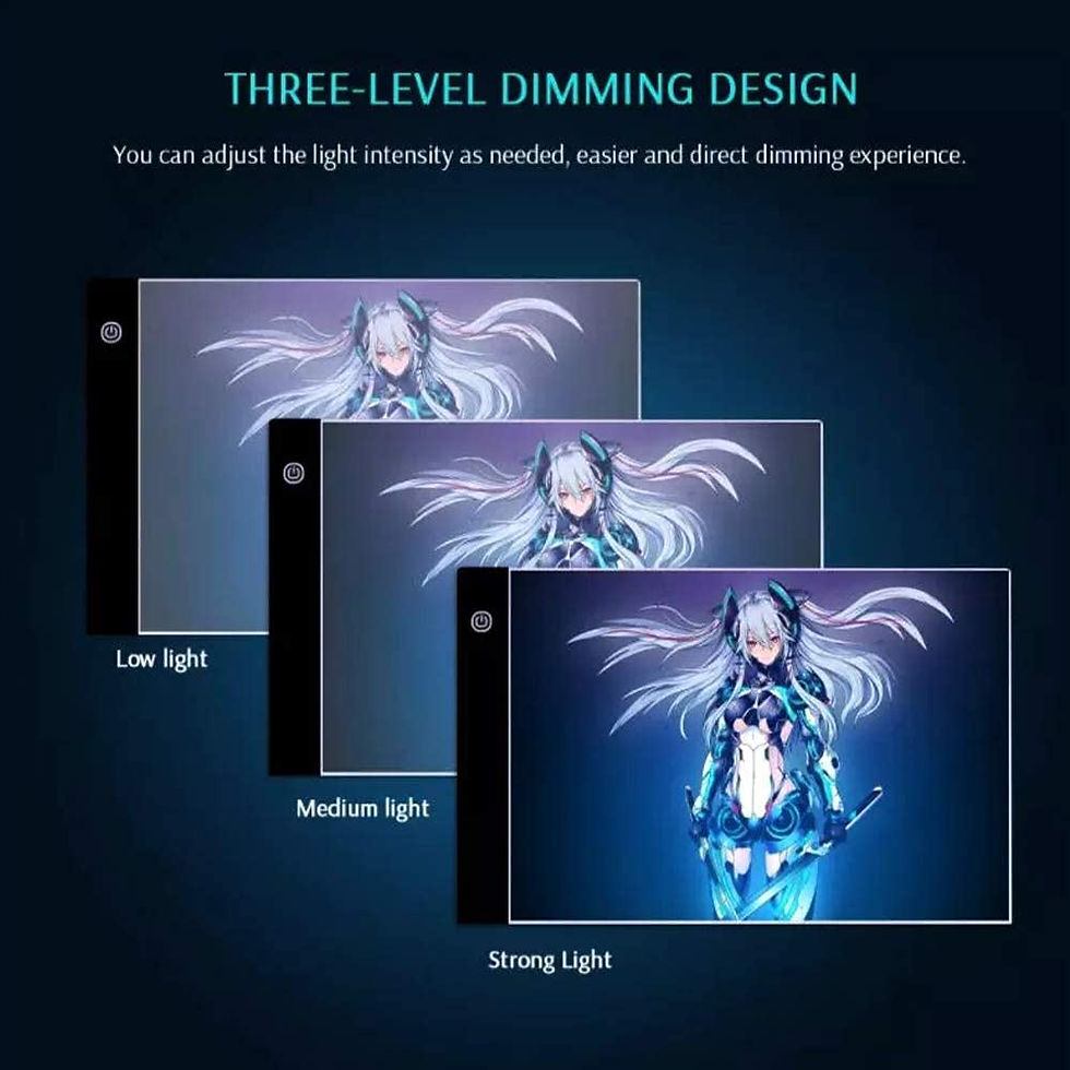 Thumbnail: A4 LED Drawing Board, Portable Light Pad Copy Board, Adjustable Brightness