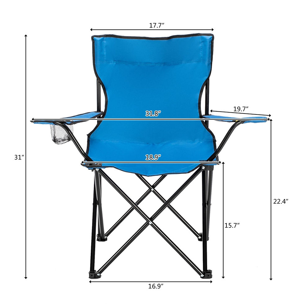 Thumbnail: Small Camp Chair 80x50x50 Blue