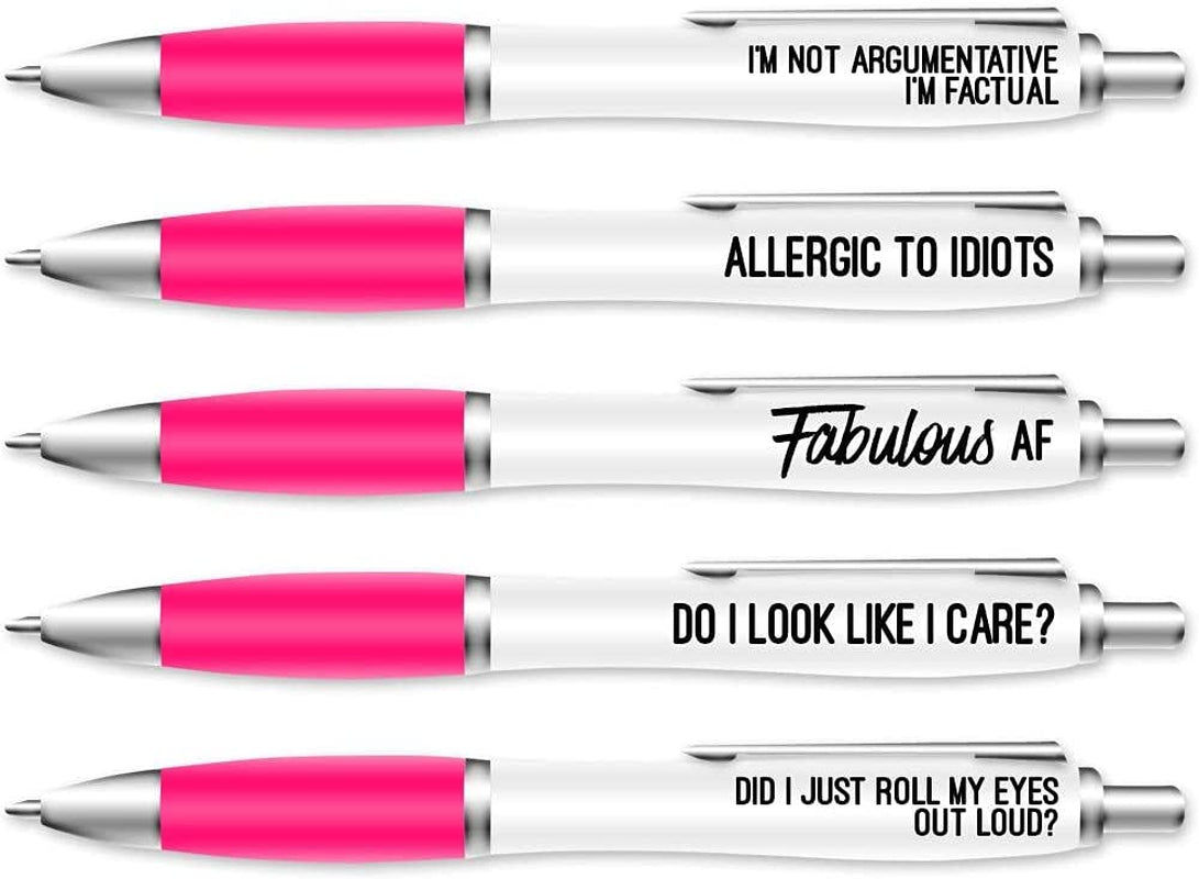 Roll My eyes out Loud Pen Pack - Pen Set For Colleague's Birthday and Leaving Gi