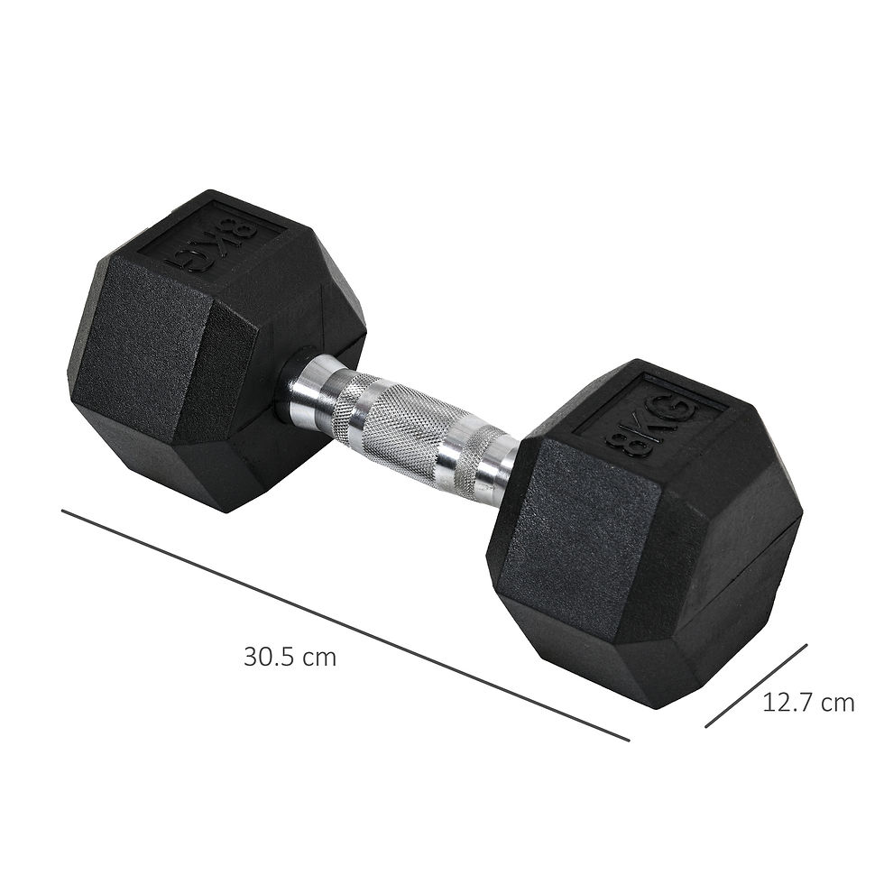 Thumbnail: Hexagonal Dumbbells Kit Weight Lifting Exercise for Home Fitness 2x8kg 