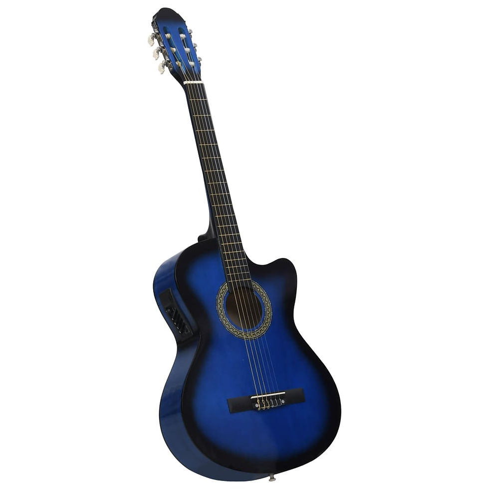 Thumbnail: Western Acoustic Cutaway Guitar with Equalizer and 6 Strings