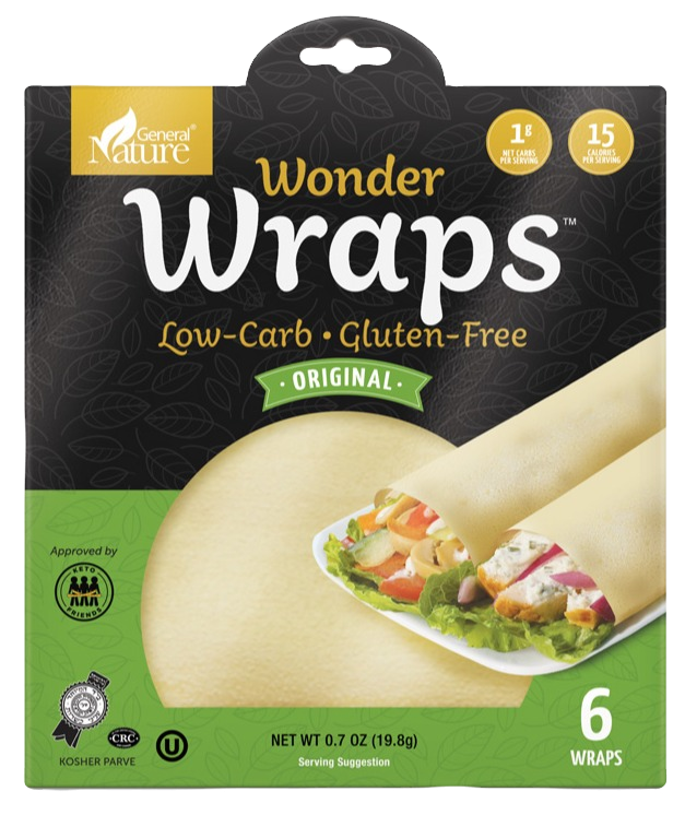 Wonder Wraps Low Calories, Low Carbs, Keto Gluten Free General Nature