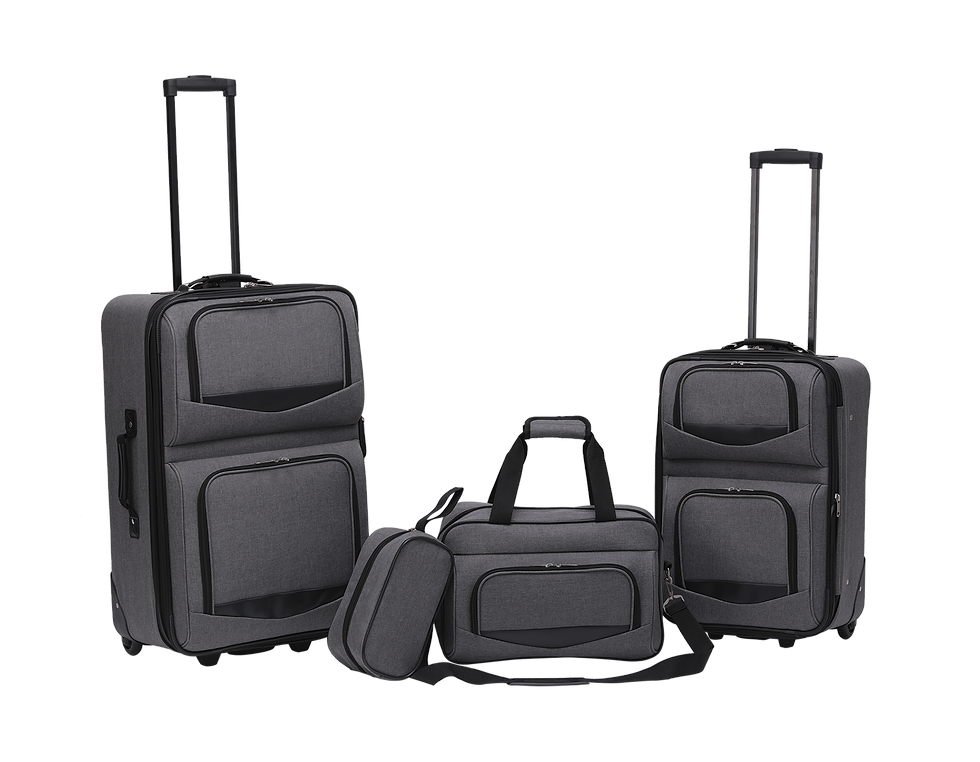 Thumbnail: 322-4 Heather Grey 4 Pc Set