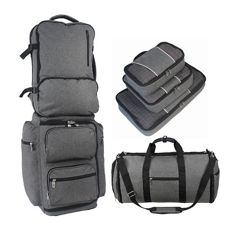 320 - 6 Heather Grey 6 Pc Set | PremiumBag Website