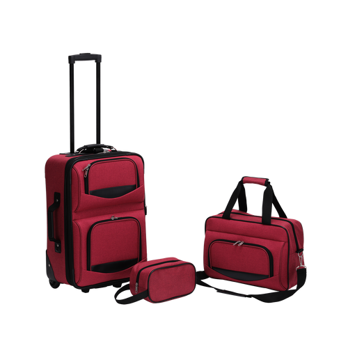 326-3 Heather Red 3 Pc Set | PremiumBag Website