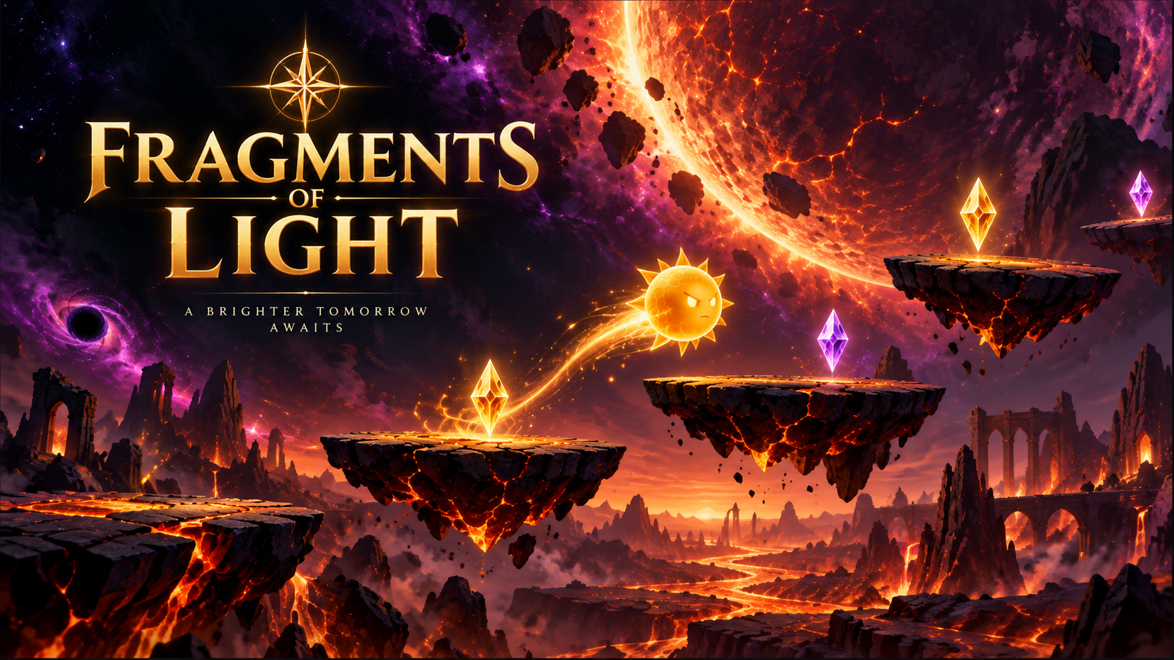 Fragments of Light cosmic platformer promotional artwork