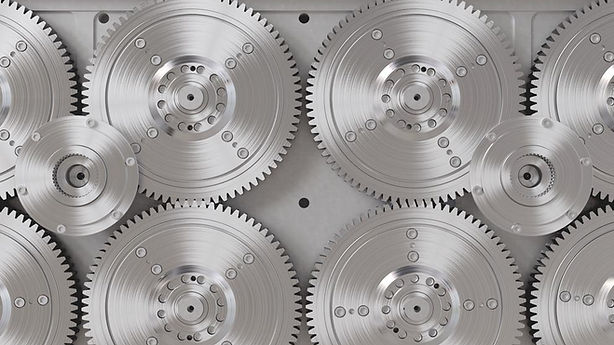 Closeup displaying gears