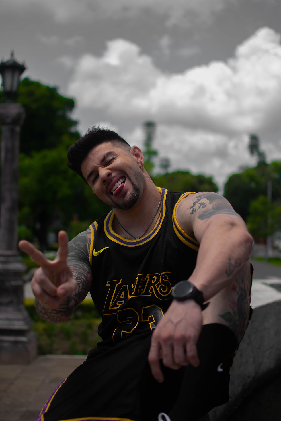 Miniatura: Jersey NBA Lakers Black